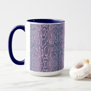 Pink Snake Skin Animal Print Mug