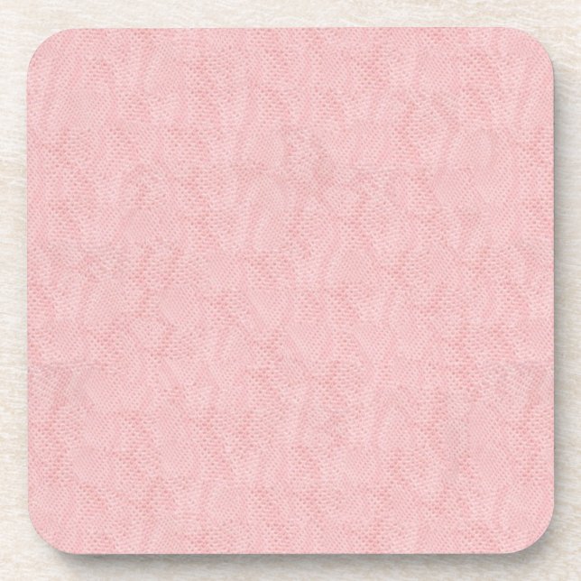 Pink Snake Skin Coaster (Front)