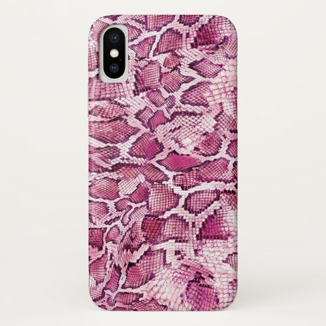 Pink Snakeskin Case-Mate iPhone Case (Back)