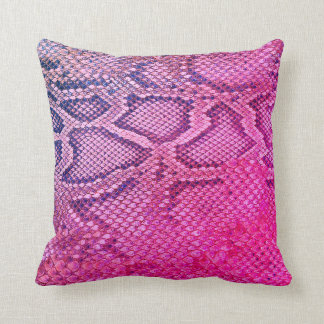 Pink Snakeskin pattern pillow
