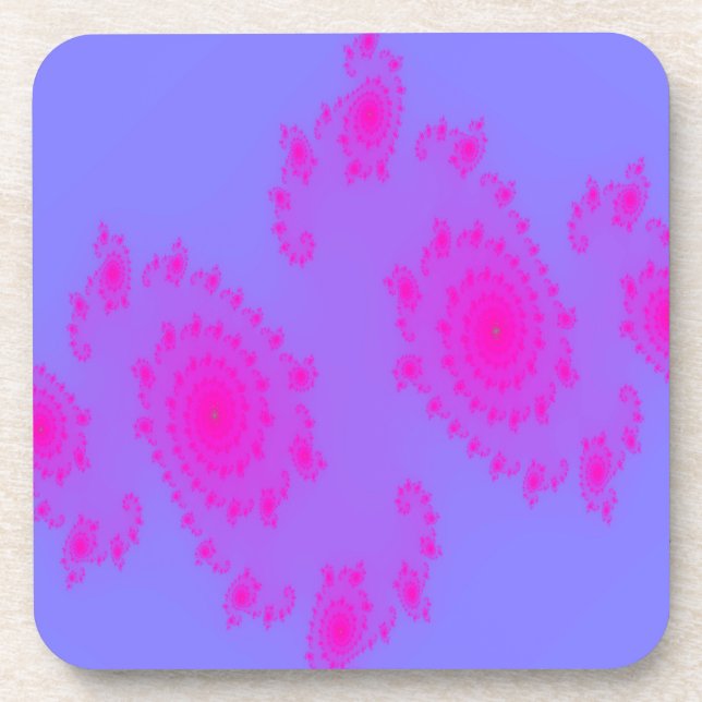 Pink Sneeze Cork Coaster (Front)