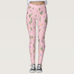 Pink Snowboarders Snowboarding Illustration    Leggings<br><div class="desc">Cool whimsical illustration art of colourful snowboarders,  snowboarding downhill in mountains among pine,  spruce,  and pine trees on fresh snow powder. Snowboard and Xmas outdoor sport in a winter forest. Snowboarder gifts. Snowboarding girl pastel pink holiday Christmas design</div>