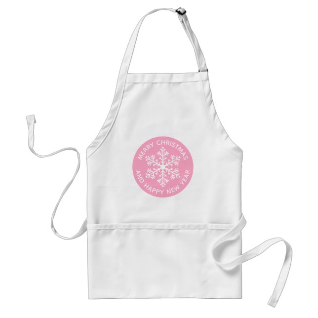 Pink Snowflake Apron (Front)