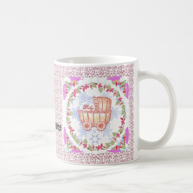 Pink SnowFlake Baby Girl   Coffee Mug (Right)