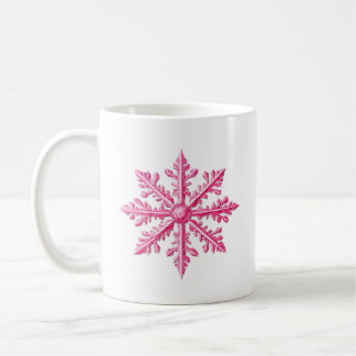 Pink Snowflake  Coffee Mug