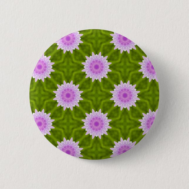 Pink Snowflakes 6 Cm Round Badge (Front)