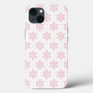 Pink Snowflakes iPhone 13 Case