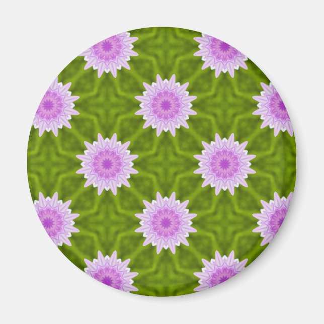 Pink Snowflakes Magnet (Front)