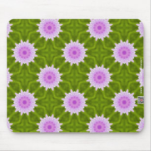 Pink Snowflakes Mouse Pad