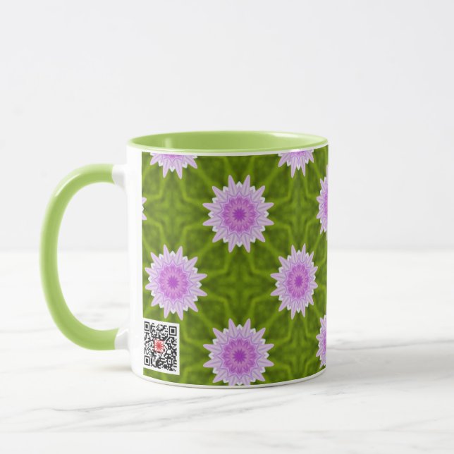 Pink Snowflakes Mug (Left)