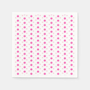 Pink Snowflakes Napkin