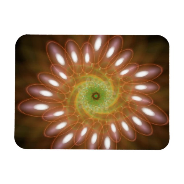 Pink Soap Bubbles in Abstract Magnet (Horizontal)