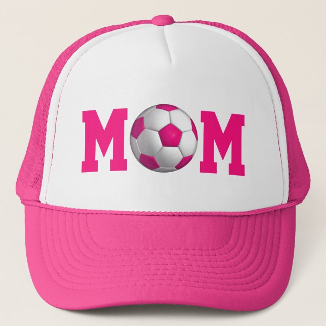 Pink Soccer Mum Trucker Hat (Front)