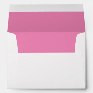 Pink Solid Colour Lined Envelope