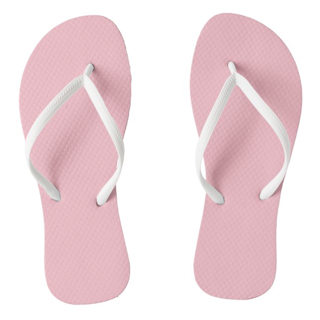 Pink Solid Colour Thongs (Footbed)