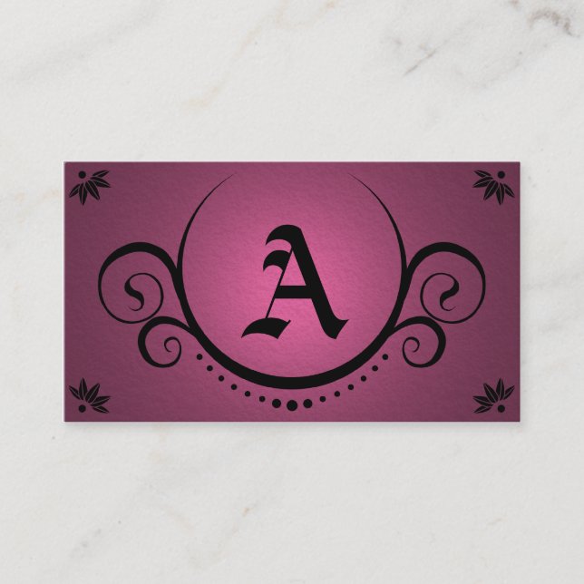 pink sophistications business card (Front)