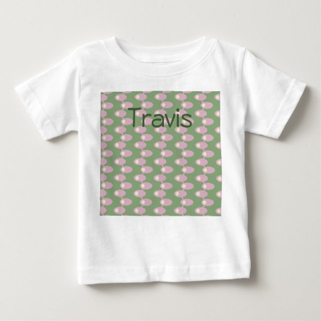 Pink Spaceships  Baby T-Shirt (Front)