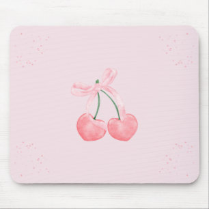 Pink Sparkle Cherry Ribbon  Mouse Pad