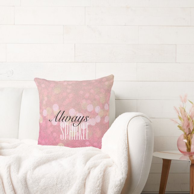 Pink Sparkle Cushion (Couch)