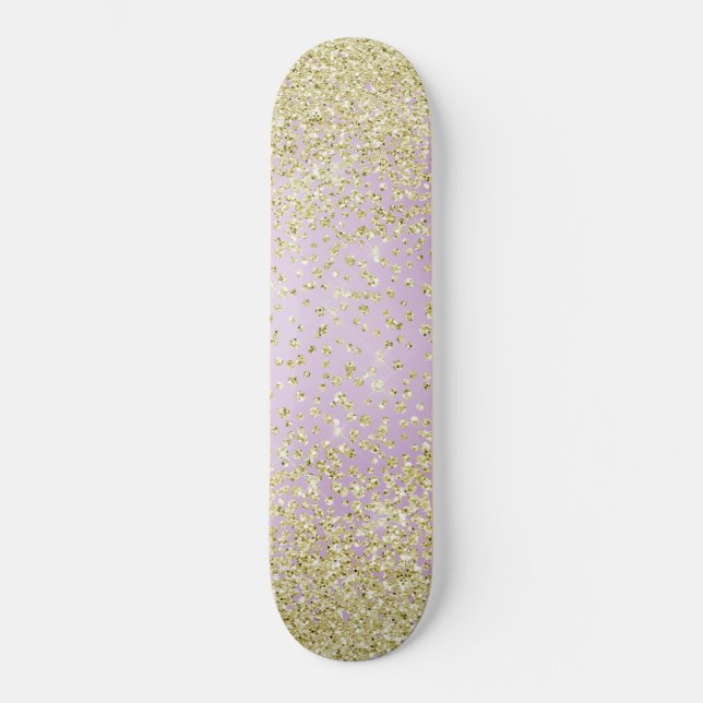 Pink Sparkle Glitter skateboard (Front)