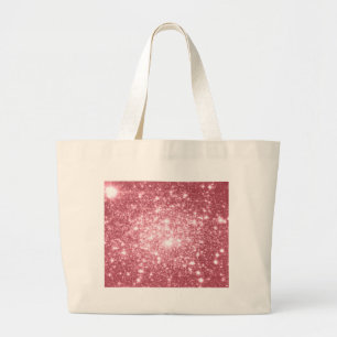 Pink Sparkle Large Tote Bag