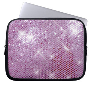 Pink Sparkle-Look Laptop Sleeve