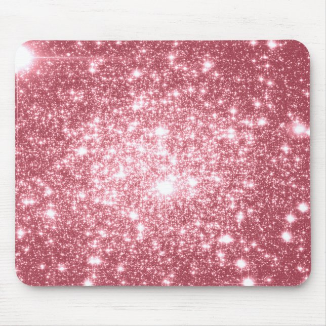 Pink Sparkle Mouse Pad (Front)