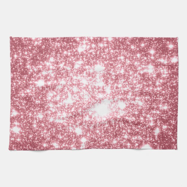 Pink Sparkle Tea Towel (Horizontal)