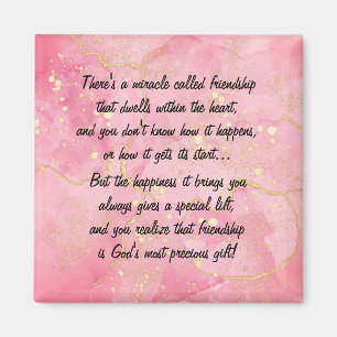 Pink Sparkle The Miracle of Friendship Magnet