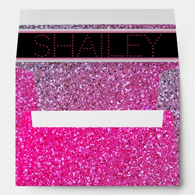 Pink Sparkles Envelope (Back (Bottom))