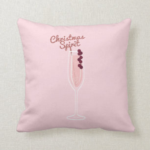 Pink Sparkling Christmas Cushion