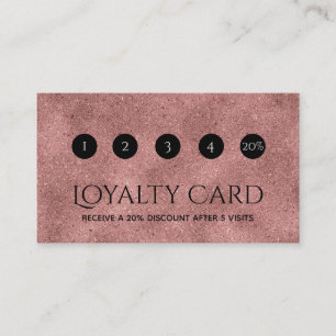 Pink Specks Paper Texture Loyalty Card