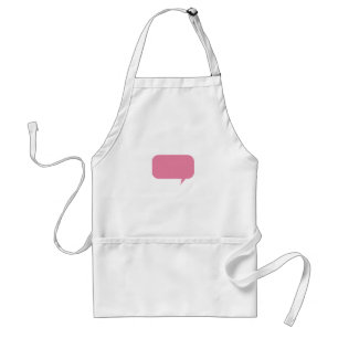 Pink speech bubble custom saying personalised gift standard apron