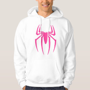 Pink Spider Emblem Hoodie