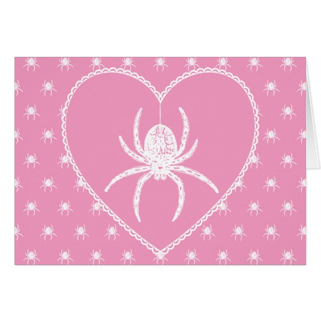 Pink Spider Heart (Front Horizontal)