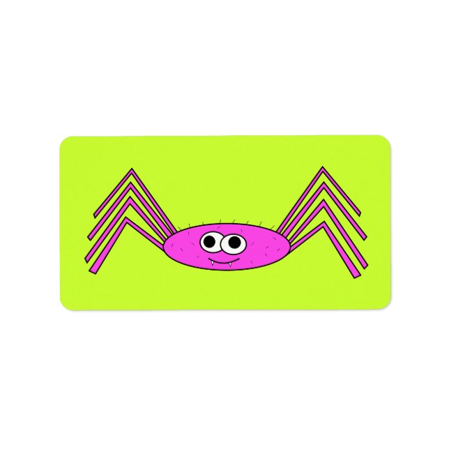 Pink Spider on Label (Front)