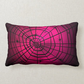 Pink Spiders web pillow
