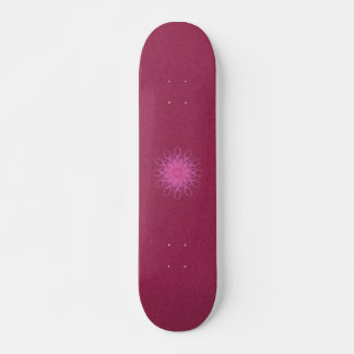 Pink Spinner Mandala Skateboard