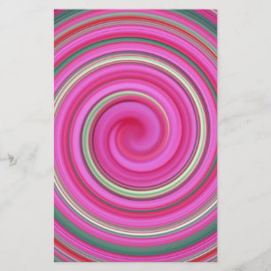 Pink spiral pattern