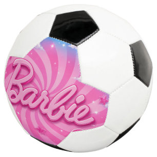 Pink Spiral Sky Inspired Fashion Glam Design Soccer Ball