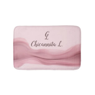 Pink splash glamour colourful pastel smoke bath mat