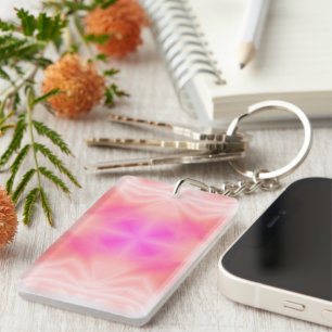 Pink Splash Key Ring