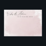 Pink Splash Minimalist Wishes & Advice Cards<br><div class="desc">This beautiful design features a watercolor design and script heading. Customise the text on the template form. Select the option to customise further to change text styles.</div>