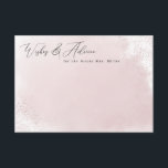 Pink Splash Minimalist Wishes & Advice Cards<br><div class="desc">This beautiful design features a watercolor design and script heading. Customise the text on the template form. Select the option to customise further to change text styles.</div>