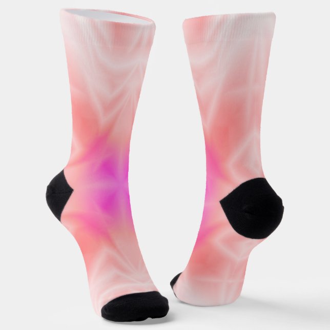 Pink Splash Socks (Angled)