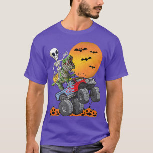 Pink Spooky Halloween Monster Truck Pumpkin Mummy  T-Shirt