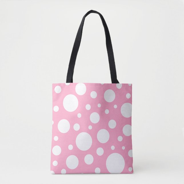Pink Spots Tote Bag (Front)