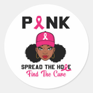 Pink Spread The Hope Find The Cure Breast Cancer A Classic Round Sticker