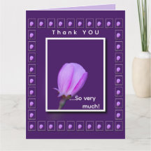 Pink Spring Blossom Flower Personalized Thank You