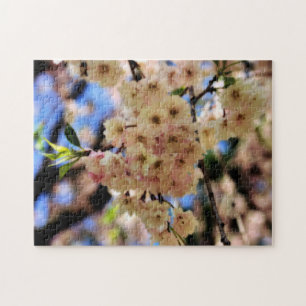 Pink Spring Blossoms Flower Orton Effect  Jigsaw Puzzle